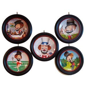 5 Pcs. - Red Skelton Numbered Edition Collectible Decorative Porcelain Plates